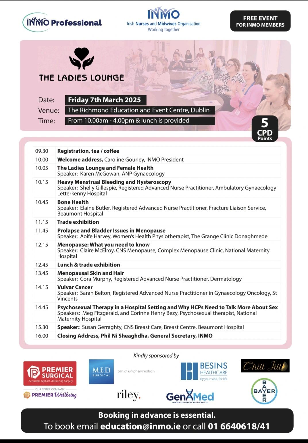 INMO Ladies Lunch Day - Celebrating International Women's Day 2025